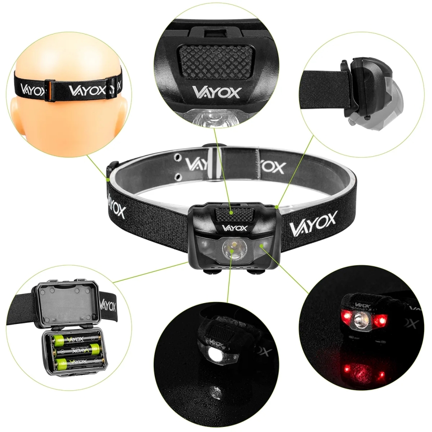 LED Димируем челник 3xLED/3xAAA IPX4 100 лъскав