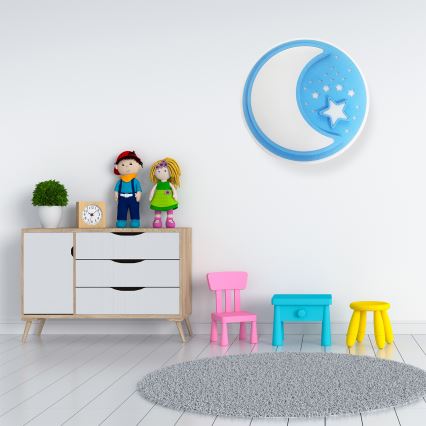 LED Димируем детски плафон NOTTE LED/40W/230V + дистанционно управление