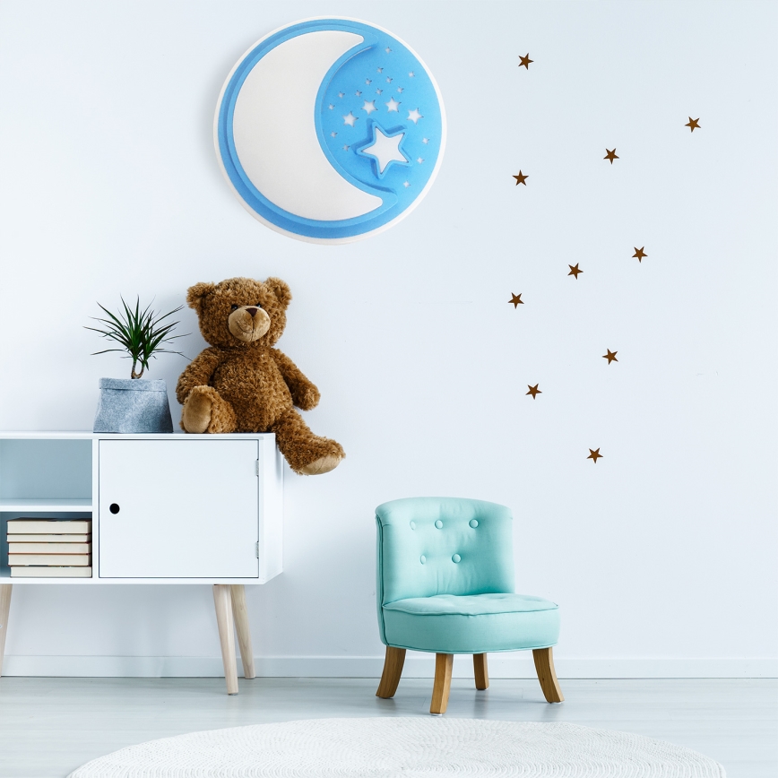 LED Димируем детски плафон NOTTE LED/40W/230V + дистанционно управление