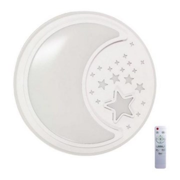 LED Димируем детски плафон NOTTE LED/40W/230V + дистанционно управление