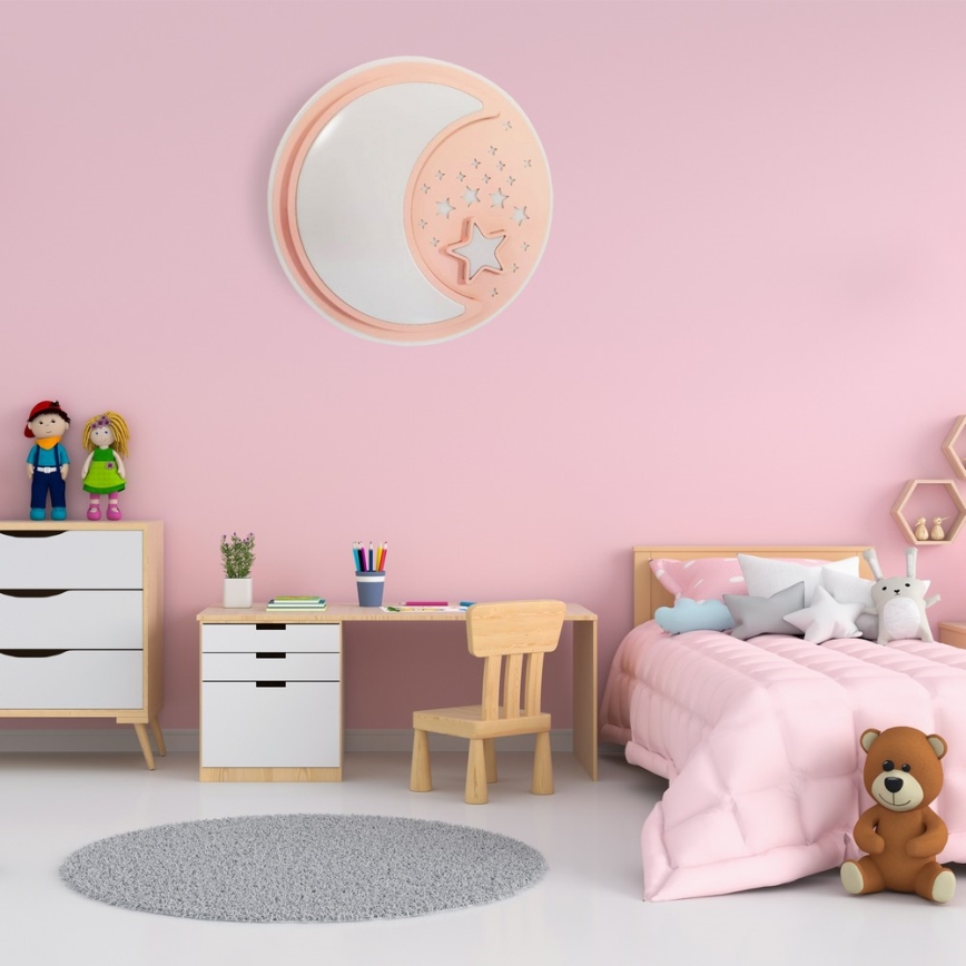 LED Димируем детски плафон NOTTE LED/40W/230V + дистанционно управление