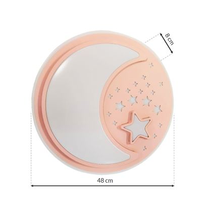 LED Димируем детски плафон NOTTE LED/40W/230V + дистанционно управление