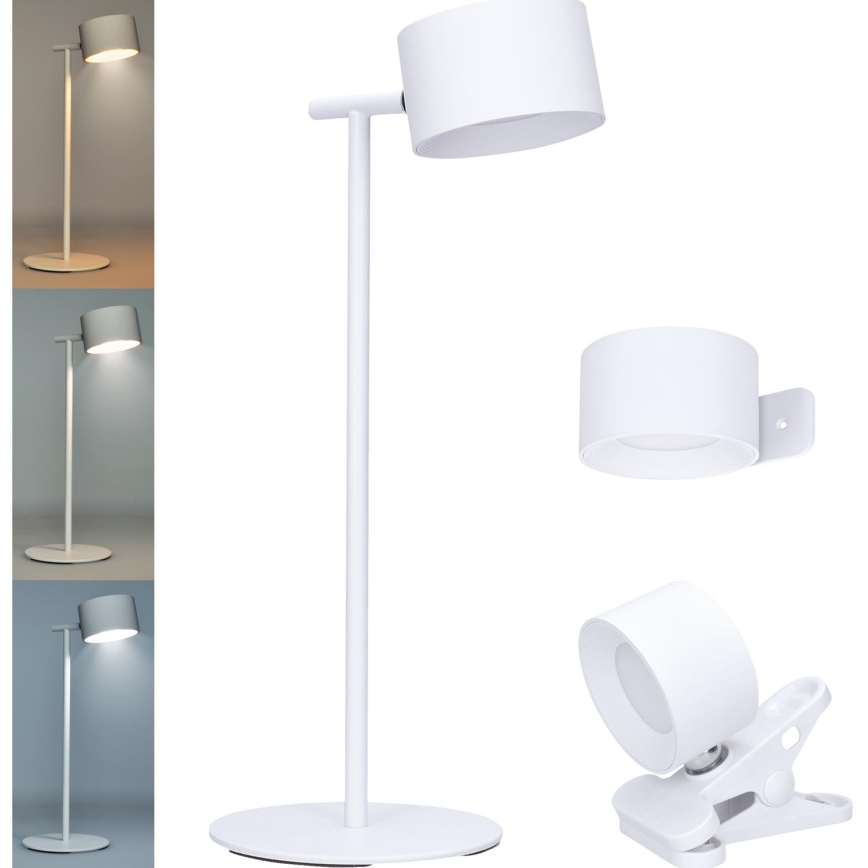 LED Димируем докосване акумулаторен лампа 3в1 LED/4W/2000 mAh 3000/4000/6500K бял
