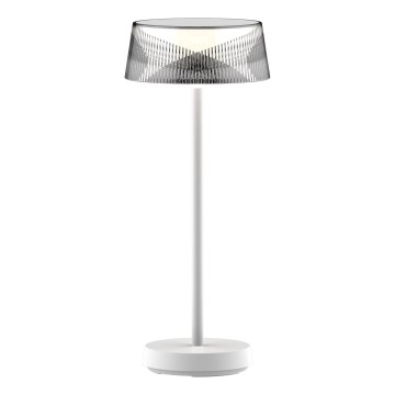 LED Димируем докосване екстериорен настолна лампа CASABLANCA LED/3,4W/5V USB 3600 mAh IP44 бял