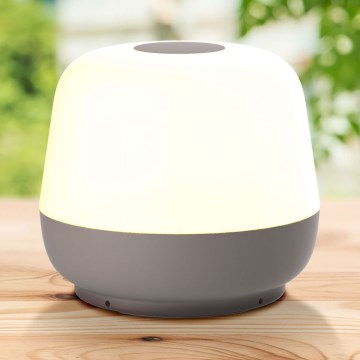 LED Димируем докосване екстериорен настолна лампа SAMBA LED/1,2W/5V USB 1200 mAh IP44 сив