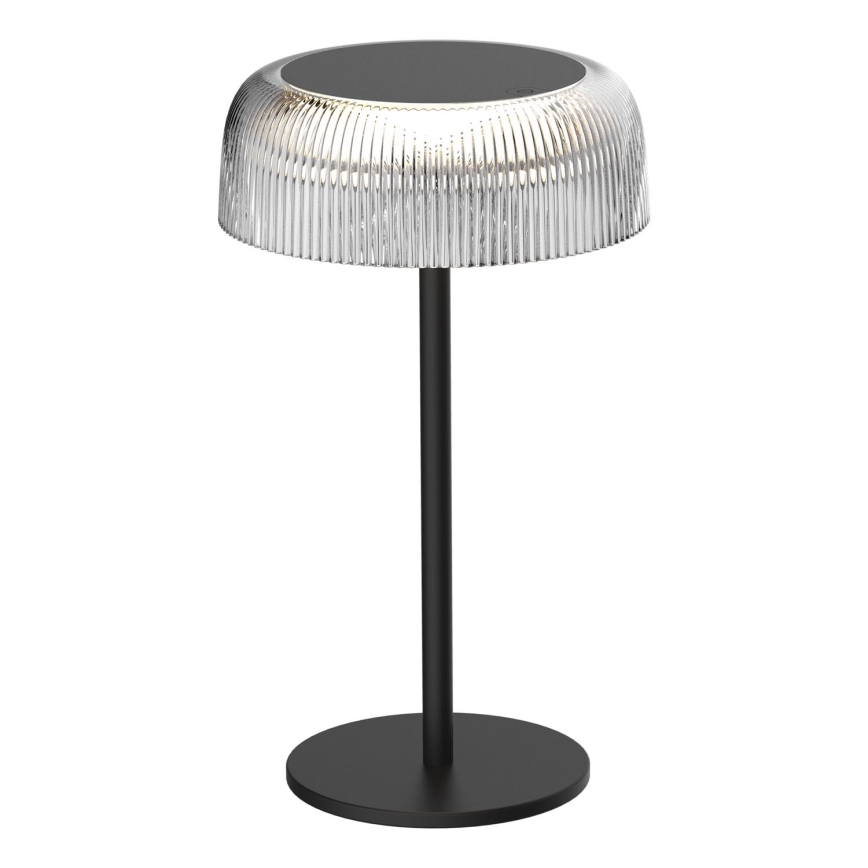 LED Димируем докосване екстериорен настолна лампа TRYPOLIS LED/2W/5V USB 1800 mAh IP44 черен