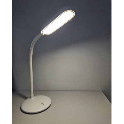 LED Димируем докосване гъвкав настолна лампа LED/6W/5V USB 1200 mAh бял