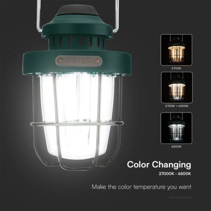 LED Димируем екстериорен pendant rechargeable лампа LED/5W/5V 2700-6500K IP44