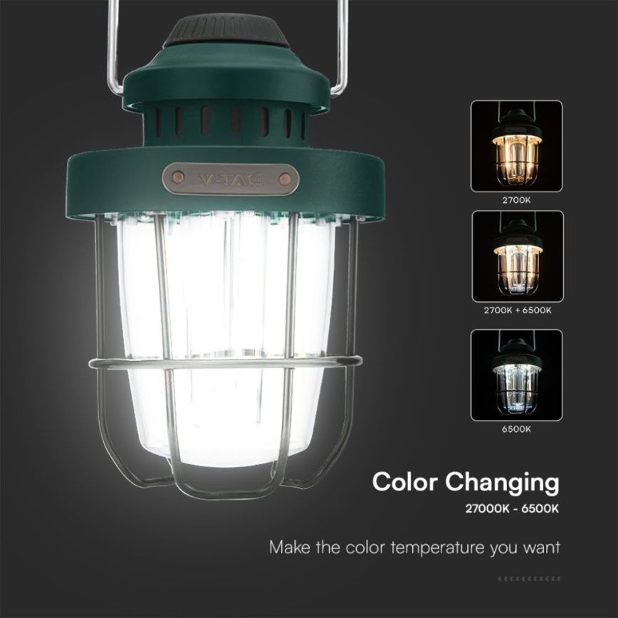 LED Димируем екстериорен pendant rechargeable лампа LED/5W/5V 2700-6500K IP44