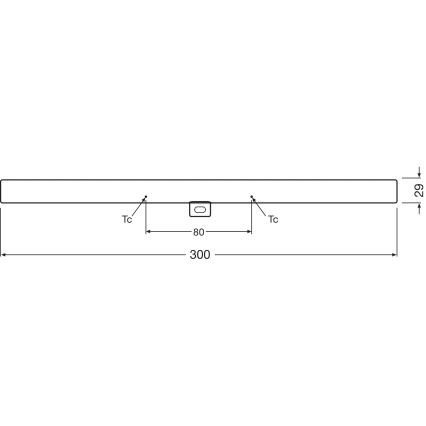 LED Димируем флуоресцентен тръба S14d/3W/230V 2700K 30 см CRI 90 - Osram