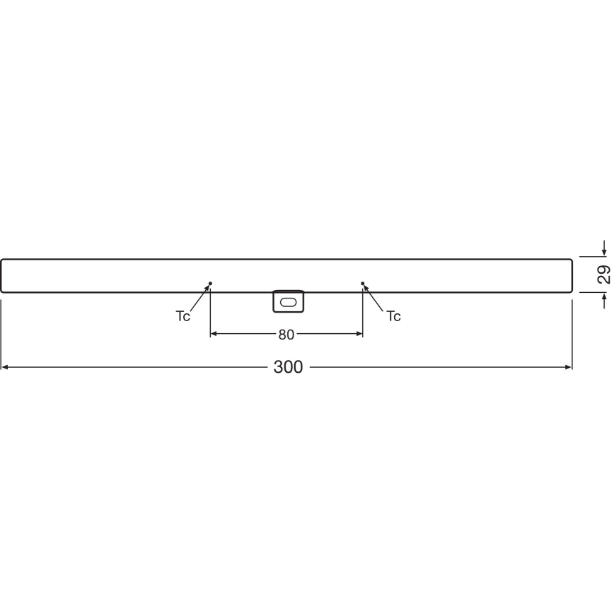 LED Димируем флуоресцентен тръба S14d/3W/230V 2700K 30 см CRI 90 - Osram