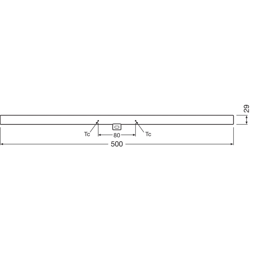 LED Димируем флуоресцентен тръба S14d/4,7W/230V 2700K 50 см CRI 90 - Osram