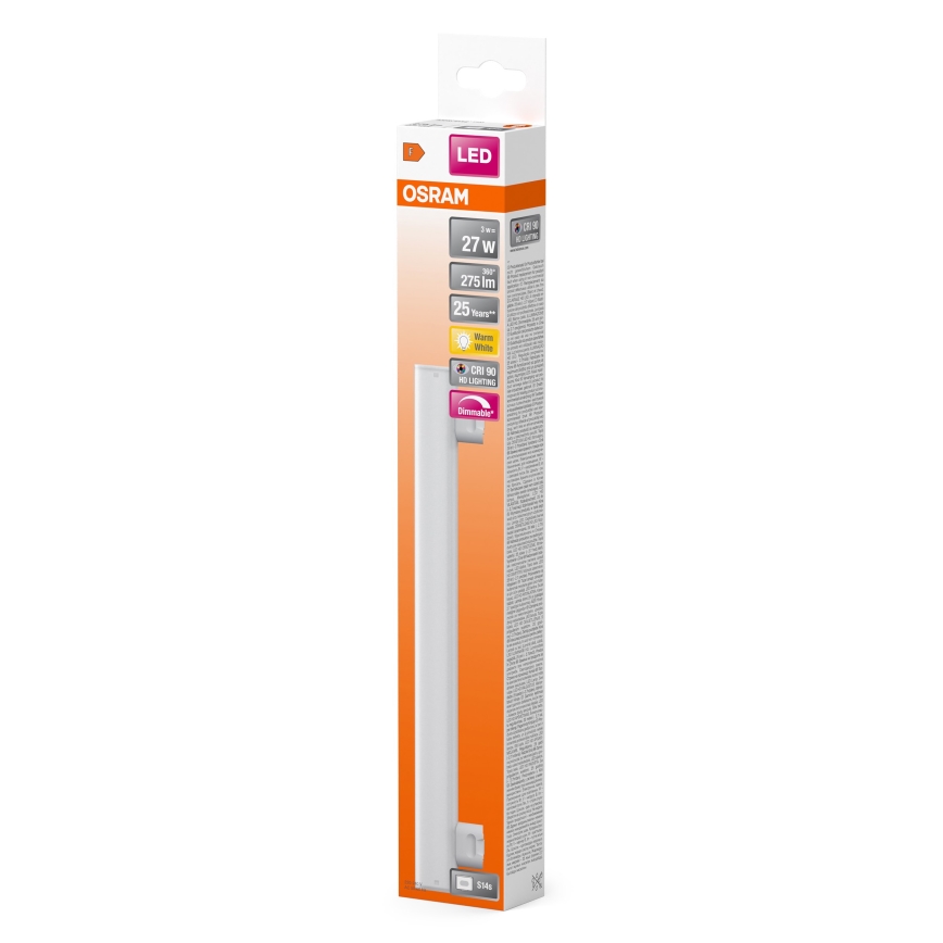 LED Димируем флуоресцентен тръба S14s/3W/230V 2700K 30 см CRI 90 - Osram