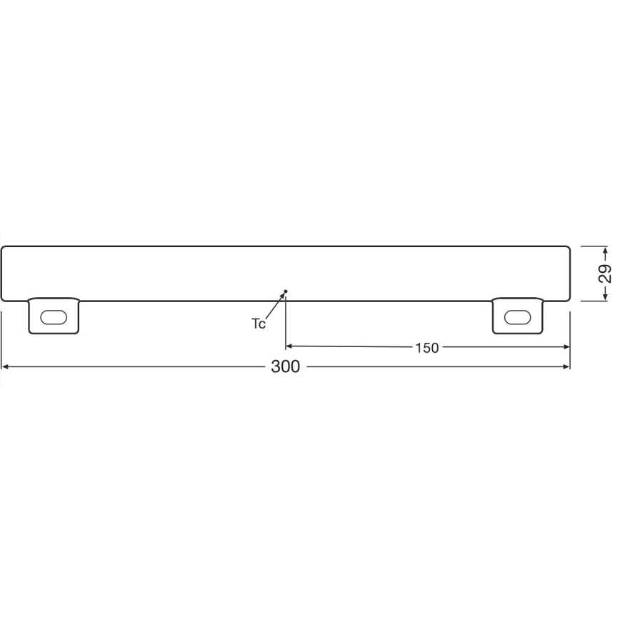 LED Димируем флуоресцентен тръба S14s/3W/230V 2700K 30 см CRI 90 - Osram