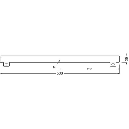 LED Димируем флуоресцентен тръба S14s/4,7W/230V 2700K 50 см CRI 90 - Osram