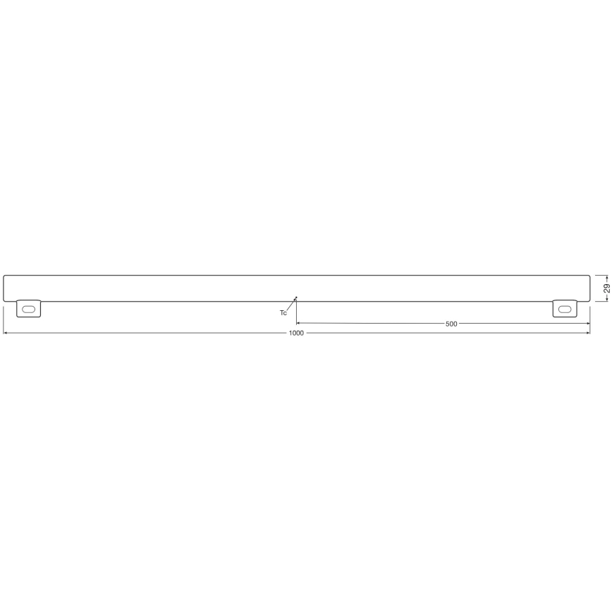 LED Димируем флуоресцентен тръба S14s/9,9W/230V 2700K 100 см CRI 90 - Osram