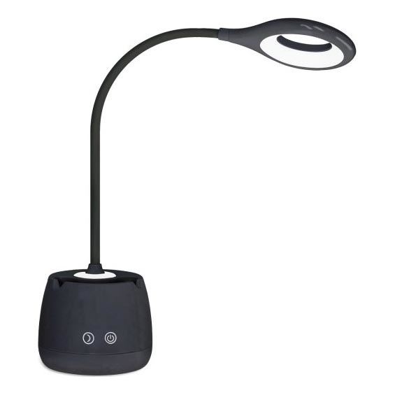 LED Димируем гъвкав акумулаторен настолна лампа LUSIA LED/5W/5V 3000/4000K 1200 mAh черен