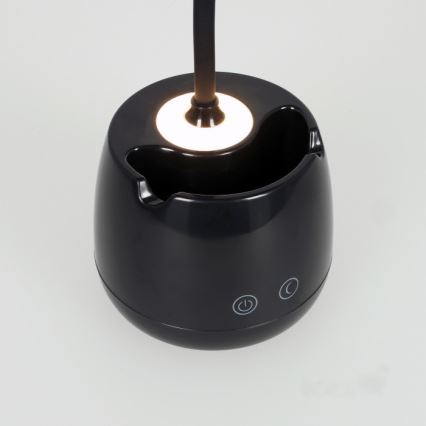 LED Димируем гъвкав акумулаторен настолна лампа LUSIA LED/5W/5V 3000/4000K 1200 mAh черен