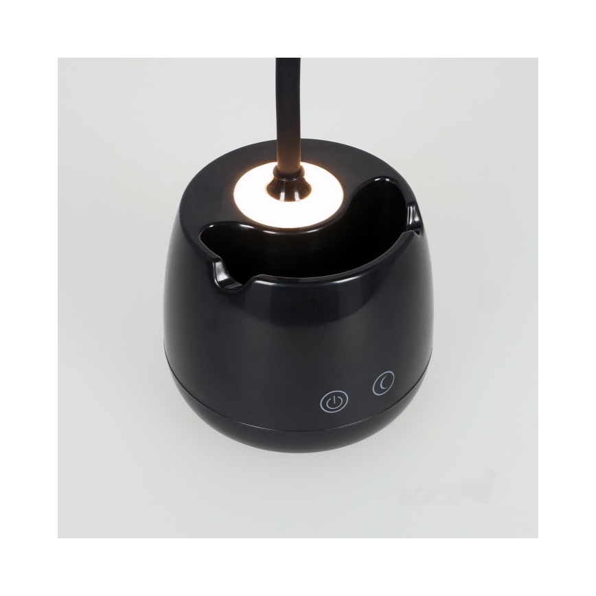 LED Димируем гъвкав акумулаторен настолна лампа LUSIA LED/5W/5V 3000/4000K 1200 mAh черен