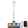 LED Димируем лампион LED/50W/230V 3000-6500K сив + дистанционно управление