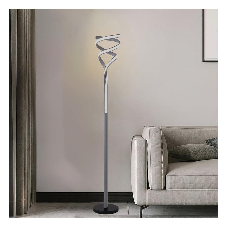 LED Димируем лампион LED/50W/230V 3000-6500K сив + дистанционно управление