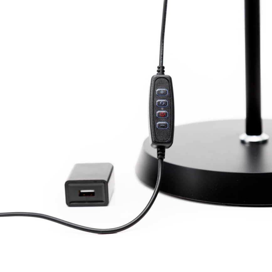 LED Димируем лампион SIGNUS LED/10W/230V 3000/4500/6500K черен