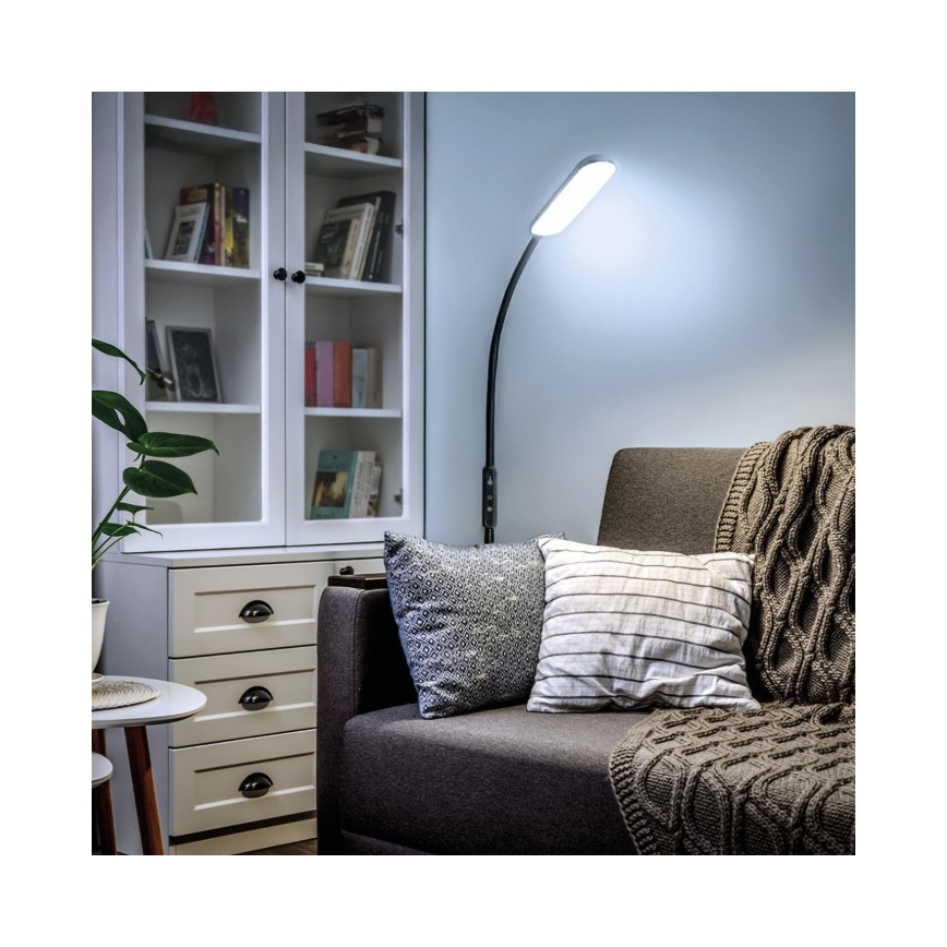 LED Димируем лампион TEILO LED/10W/230V 3000/4000/6500K черен + дистанционно управление