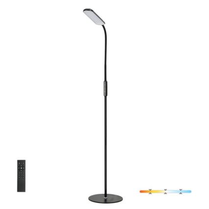 LED Димируем лампион TEILO LED/10W/230V 3000/4000/6500K черен + дистанционно управление