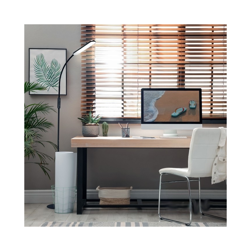 LED Димируем лампион TEILO LED/10W/230V 3000/4000/6500K черен + дистанционно управление