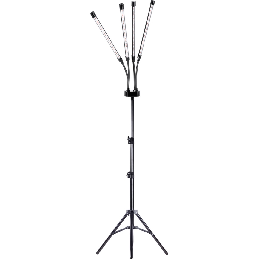 LED Димируем гъвкав лампион за отглеждане на растения VITARO 4xLED/7,5W/230V черен