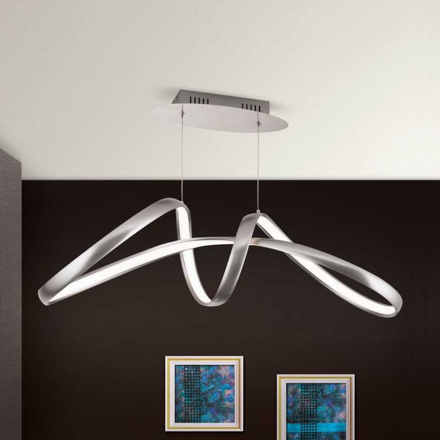 LED Димируем пендел CIRCUS LED/36W/230V сребрист