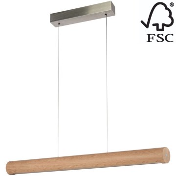 LED Димируем пендел CONOR LED/34,5W/230V дъб – FSC сертифицирано