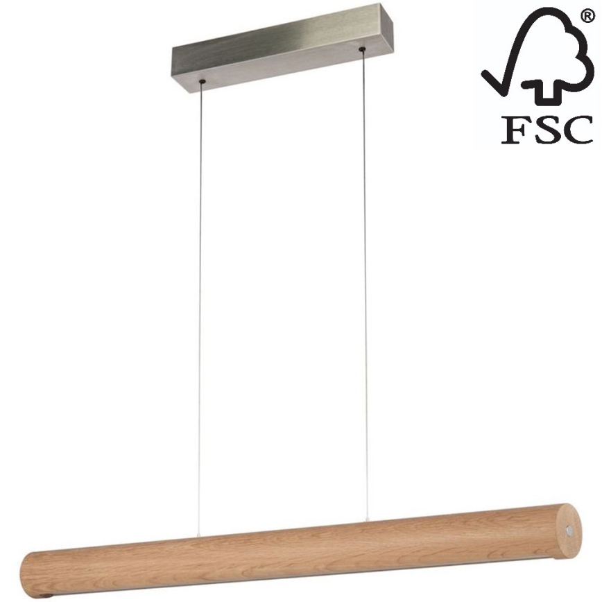 LED Димируем пендел CONOR LED/34,5W/230V дъб – FSC сертифицирано