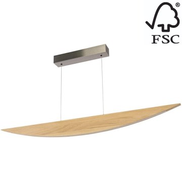 LED Димируем пендел DUBAI LED/14W/230V дъб – FSC сертифицирано