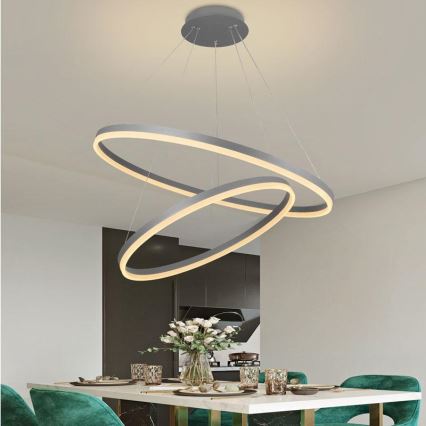 LED Димируем пендел LED/100W/230V 3000-6500K Ø 80 см + дистанционно управление