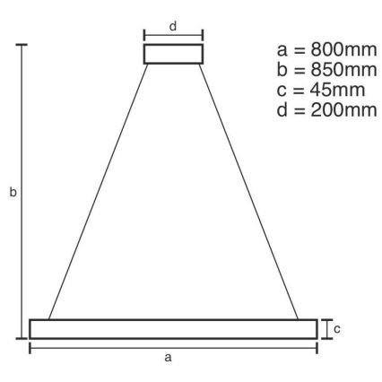 LED Димируем пендел LED/100W/230V 3000-6500K + дистанционно управление