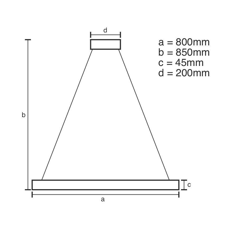LED Димируем пендел LED/100W/230V 3000-6500K + дистанционно управление