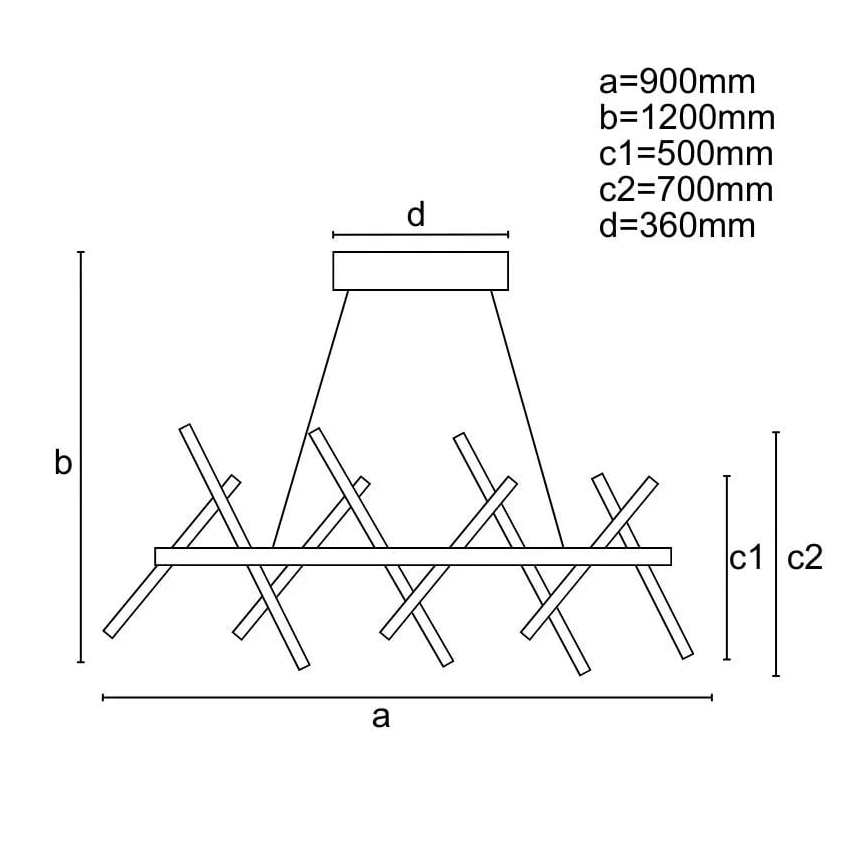 LED Димируем пендел LED/100W/230V 3000-6500K + дистанционно управление