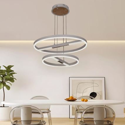 LED Димируем пендел LED/100W/230V 3000-6500K Ø 60 см + дистанционно управление