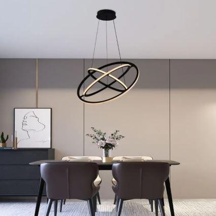 LED Димируем пендел LED/105W/230V 3000-6500K Ø 60 см + дистанционно управление