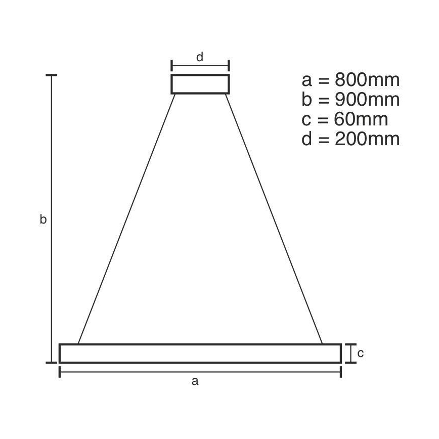 LED Димируем пендел LED/110W/230V 3000-6500K + дистанционно управление