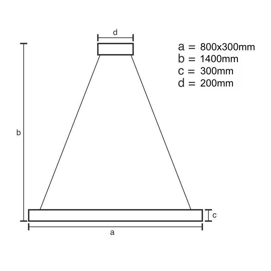 LED Димируем кристален полилей на връв LED/110W/230V 3000-6500K златист + дистанционно управление