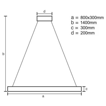 LED Димируем кристален полилей на връв LED/110W/230V 3000-6500K златист + дистанционно управление
