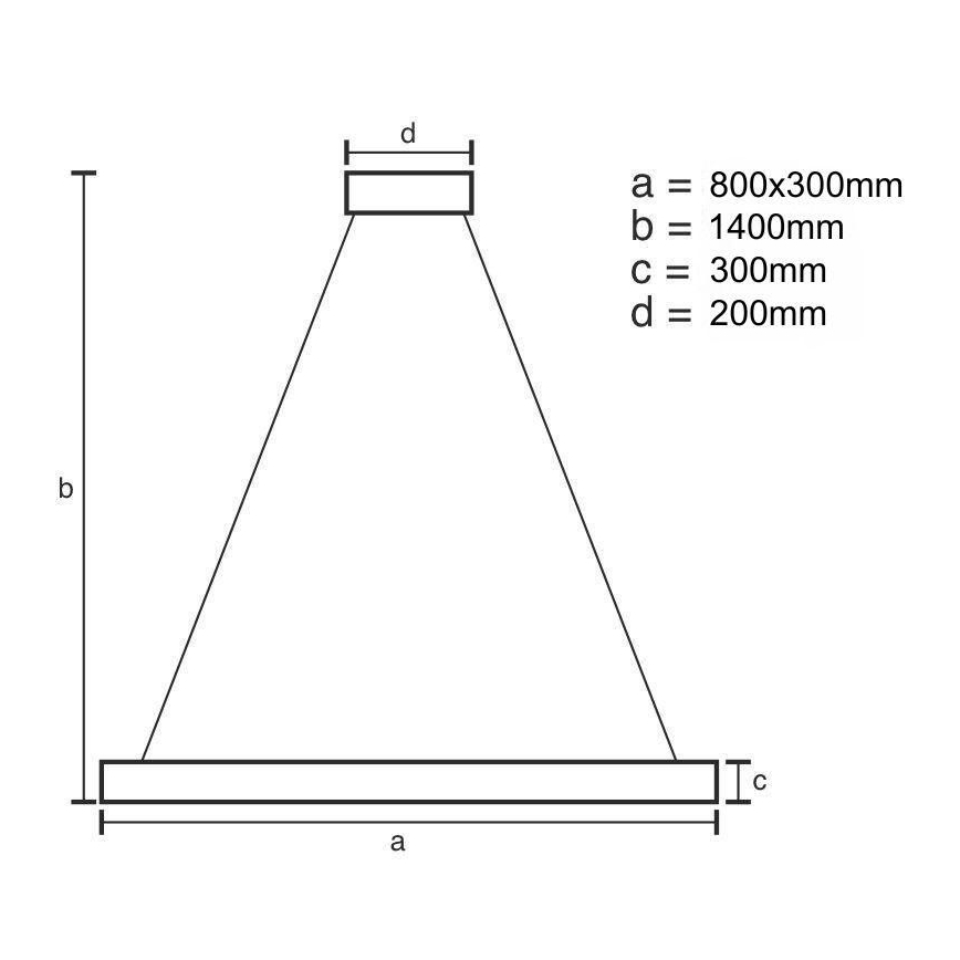 LED Димируем кристален полилей на връв LED/110W/230V 3000-6500K златист + дистанционно управление