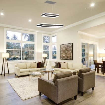 LED Димируем пендел LED/113W/230V 3000K кафяв