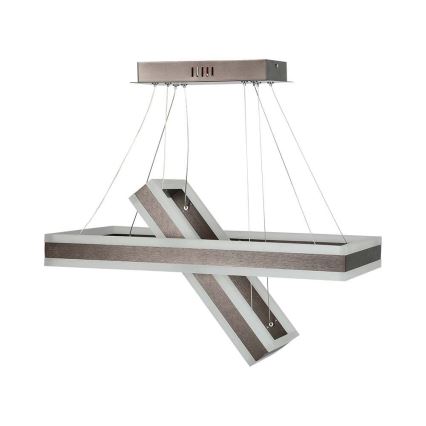 LED Димируем пендел LED/113W/230V 3000K кафяв