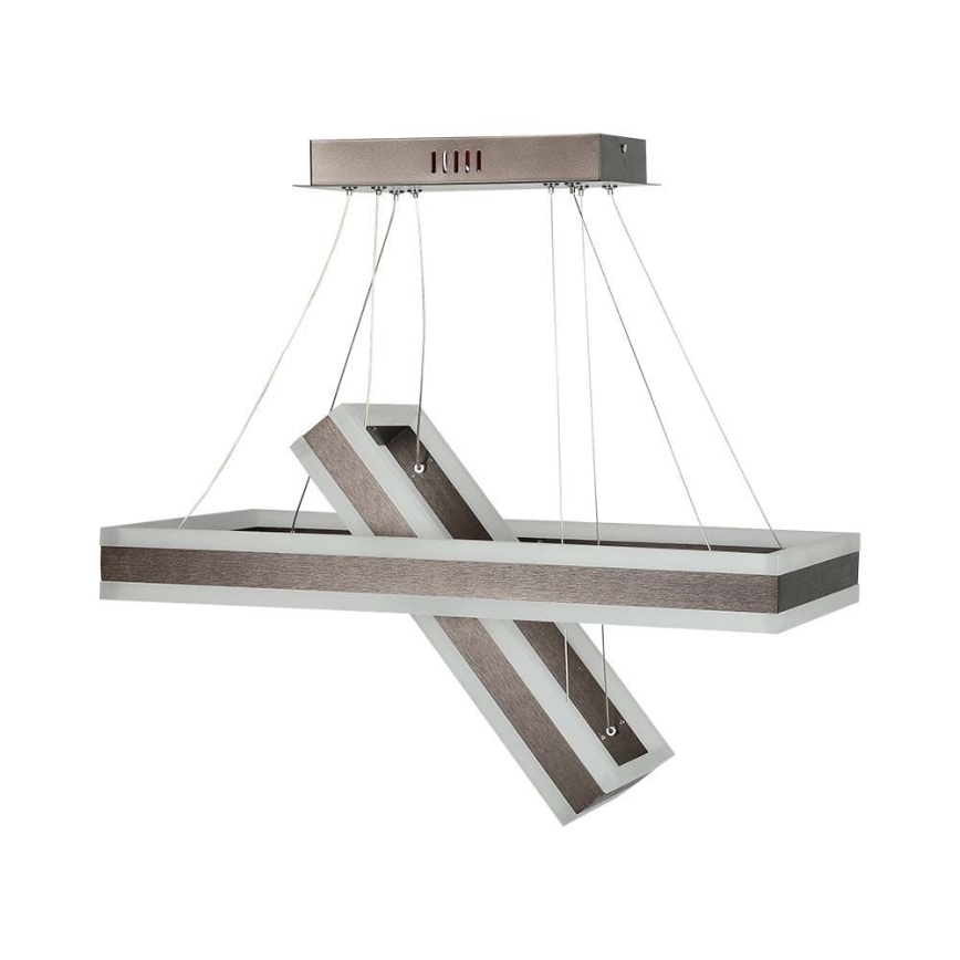 LED Димируем пендел LED/113W/230V 3000K кафяв