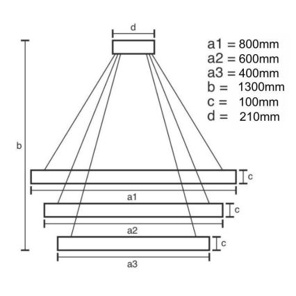 LED Димируем кристален полилей на нишка LED/115W/230V 3000-6500K лъскав хром + дистанционно управление