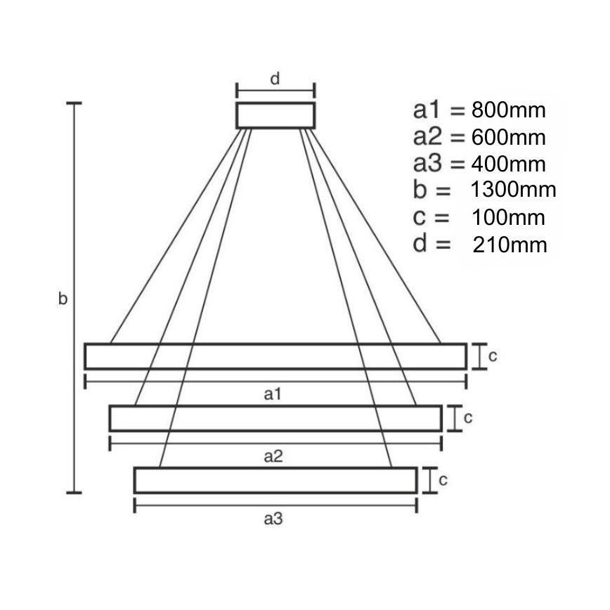 LED Димируем кристален полилей на връв LED/115W/230V 3000-6500K хром/златист + дистанционно управление
