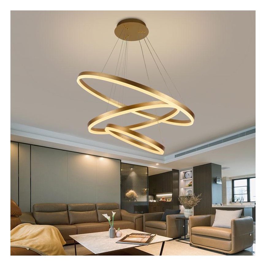 LED Димируем пендел LED/125W/230V 3000-6500K Ø 80 см + дистанционно управление